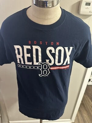 Camiseta masculina logotipo gráfico patriótico bandeira grande Boston Red Sox Majestic MLB - Imagem 1 de 4