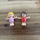 Vintage 1970s 1980s Dollhouse People Figures Miniature 1.75" Lot of 2