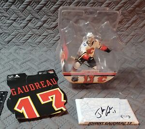 Calgary Flames Johnny Gaudreau Signed Imports Dragon NHL LTD 6" Figure