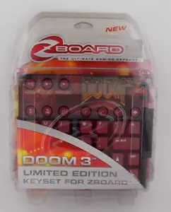NEVER USED Doom 3 Zboard Limited Edition Keyboard Keyset! FREE SHIPPING! - Picture 1 of 3