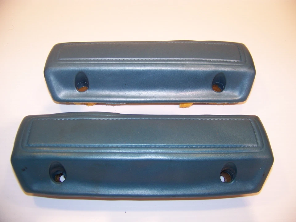 1966 - 70 PLYMOUTH DODGE REAR ARMRESTS BLUE SATELLITE CORONET BELVEDERE 67 68 - Image 1 of 4