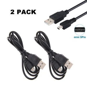 2x USB Charger Cable for Garmin nuvi 2557LMT 2589LMT 2597MT 2595LMT 55LMT 65LMT - Picture 1 of 7