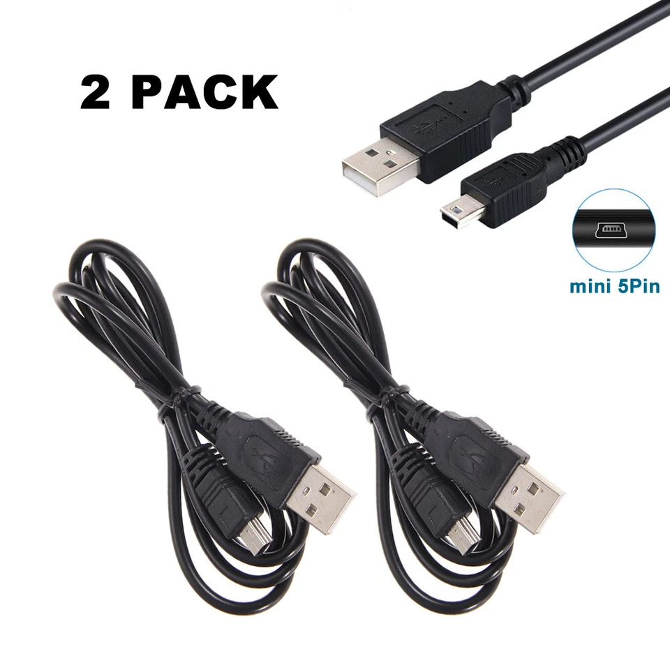 2x Cable Cargador USB para Garmin nuvi 2557LMT 2589LMT 2597MT 2595LMT 55LMT 65LMT Foto 1 de 4