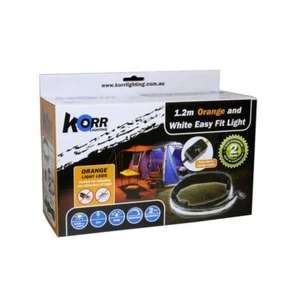 Korr 1.2M Ezy Fit LED Strip Light Orange/White Bar Camping Lighting Accessories - Picture 1 of 11
