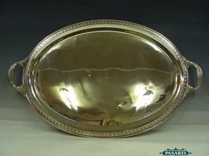 Magnificent French 2 Handled Silver Serving Tray Ca1900 - Picture 1 of 6