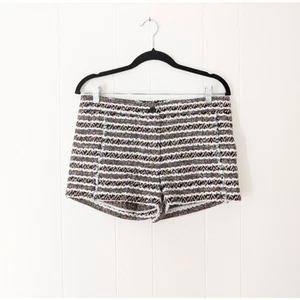 Pantaloncini donna Thakoon nuovi con etichette in tweed a righe con frange, taglia 6 - Foto 1 di 6