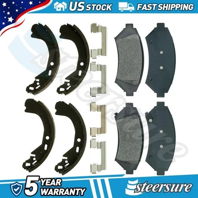 Juego de pastillas de freno de disco delanteras traseras zapata de freno de tambor para Chevrolet Venture 1997-2004 Foto 1 de 4