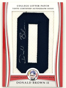 2009 Topps College Letter Patch - Donald Brown II #LAP-DB /55 (AU, MEM, RC) - Picture 1 of 2
