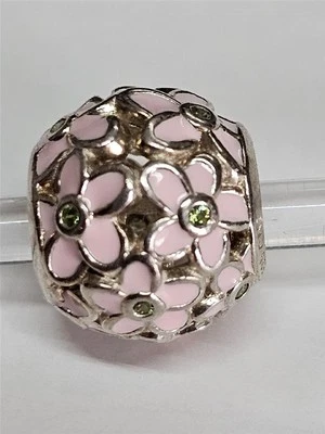 Chamilia PINK PLUMERIA FLORAL Cristales de Swarovski verdes y cuentas de ley 2025-2629 Foto 1 de 4