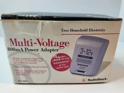 Adaptador de Corriente Multivoltaje 800mA 273-1667 Nuevo en Caja RadioShack Foto 1 de 2