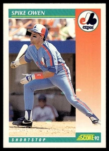 1992 Score Spike Owen Montreal Expos #323 - Picture 1 of 2