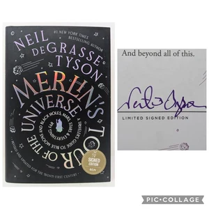 Neil deGrasse Tyson Signed Merlin's Tour of the Universe Autographed 1st Ed Book - Imagen 1 de 10