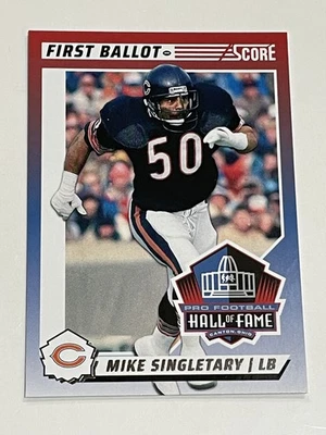 2024 Score Football First Ballot #4 - Mike Singletary - Chicago Bears - Image 1 of 2