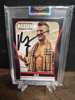 2018 MJF AEW All In AUTO AUTOGRAPH RC ROOKIE SIGNED Sealed / Encased High Spots - Image 1 of 2