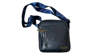 Navigare Borsello Uomo in Ecopelle, 19,5×18×8 cm, con Tracolla Regolabile, BLU - Foto 1 di 4