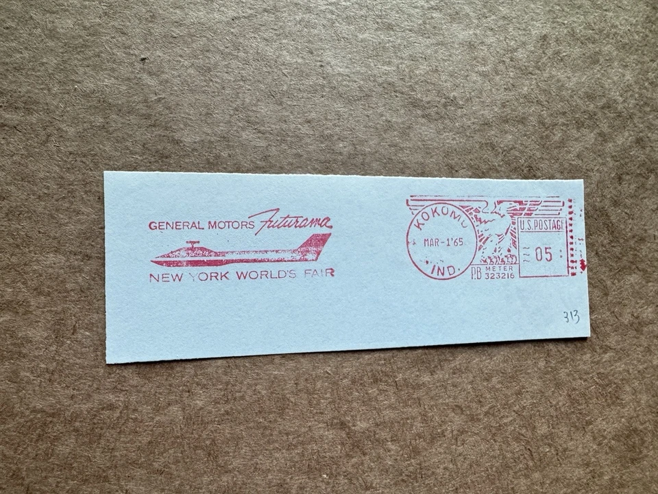 Medidor de aviación estadounidense pieza cortada (313) + avión GM Futurama 1965 + PB323216 IN + escaso Foto 1 de 1