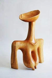 SELTENE SCHÖNE ANDRIUS LIK LIMDENBAUMSKULPTUR ""Kelch des Lebens"" WEIBLICHER AKT - Bild 1 von 1