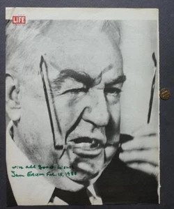 1954-74 North Carolina Watergate Senator Sam Ervin signed autograph LIFE photo - - Picture 1 of 1