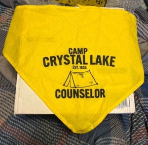 Friday The 13th Camp Crystal Lake Counselor Yellow Bandana - Picture 1 of 2