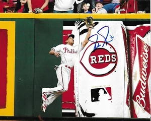 BEN REVERE Signed Autographed 8x10 Baseball Photo Philadelphia Phillies COA - Picture 1 of 1