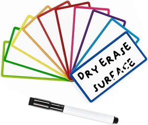 Magnetic Labels and Dry Wipe Pen, Mini Dry Erase Magnets for Notes and Reminders - Picture 1 of 31