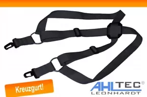 Kreuzgurt schwarz - AHLtec - verstellbarer Tragegurt -Sendergurt für Senderpulte - Bild 1 von 5