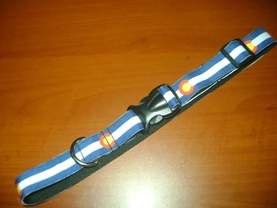 COLLAR PERRO COLORADO BANDERA PERRO COLLAR CO PERRO COLOR BANDERA DENVER PRIMAVERA 12" A 24" Foto 1 de 4