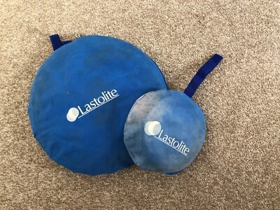 Two Lastolite pop up reflectors approx 90cms and 50cms - Image 1 of 4