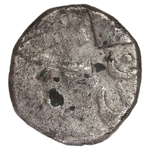 Monnaie gauloise VOLQUES TECTOSAGES Drachme à la tête cubiste argent fourrée - Imagen 1 de 2