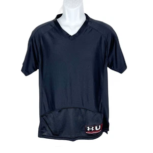 Under Armour Shirt Youth Medium Black Short Sleeve Heat Gear Football Jersey - Picture 1 of 12