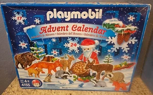 Retired 2007 Advent Calendar Playmobil 4155 Christmas in the Forest-Incomplete - Picture 1 of 10