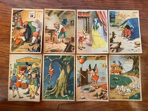 8er Set Italienische Pinocchio Roberto Sgrilli 40er Jahre Postkarten - Bild 1 von 2
