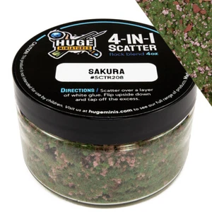 Riesige Miniaturen 4-in-1 Scatter, Sakura Scenic für Basing und Diorama - 4oz Glas - Bild 1 von 4
