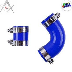 Blue Silicone Top Mount Intercooler Hose For 02-07 Subaru Impreza WRX/STI GD GG - Picture 1 of 9