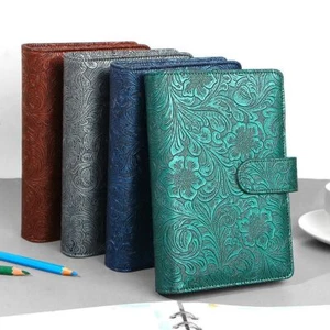 Notebook Cover Paper Holder Binder Pockets Binder Stationery Leather Binder - Picture 1 of 16