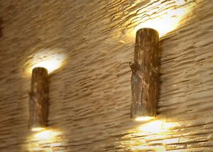 Wooden Handmade Sconce, Wall Light from Natural Log, Wall Lighting Fixtures