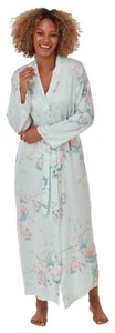 LADIES FLORAL PRINT WRAP DRESSING GOWN ROBES - Picture 1 of 6