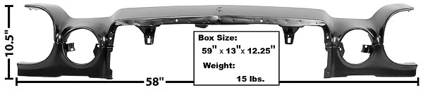 1970-73 Chevrolet Camaro Rally Sport Header Panel New - Image 1 of 1