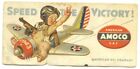 Amoco American Gas 1943 Ink Blotter Speed the Victory Aircraft