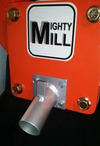 **THE ORIGINAL** Screened discharge tube attachment for MIGHTY MILL rock crusher