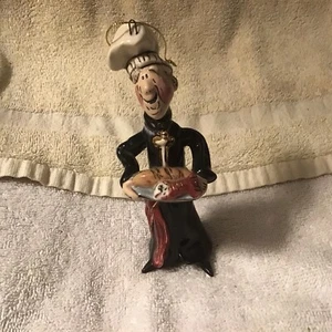 Blue Sky Clayworks Heather Goldminc, Figure Ornament Chef Figurine Christmas - Picture 1 of 7