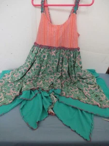 M) Girls Size 12 2 Pc Set Multicolored Long Pants 2 Layer top Flit and Flitter - Picture 1 of 19