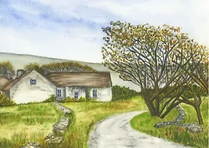 Country Cottage Watercolour Print from my own Original Watercolour Painting - Picture 1 of 3