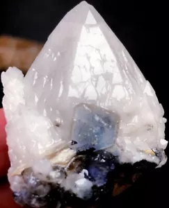 75g Natural skeletal Elestial Candle QUARTZ Crystal Inner Mongolia&Fluorite r262 - Picture 1 of 9