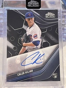 2023 TOPPS CHROME BLACK ENCASED RC CALEB KILIAN AUTO AUTOGRAPH - Picture 1 of 2