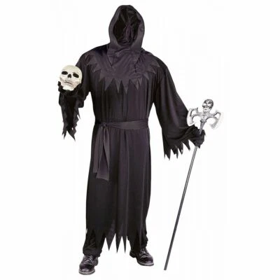 NEW Grim Reaper Unknown Phantom Costume Adult Death Halloween Mens Size PLUS - Image 1 of 3