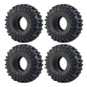 4PCS 1.9inch RC Crawler Tires Rubber Wheel Tyre 110mm/4.3" with Foam Insert f... - Picture 1 of 7