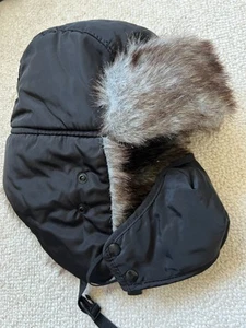 Furry Winter Trapper Hat with detachable mask one size fits all - Picture 1 of 2