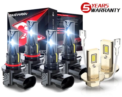 For Volvo 850 Wagon/Sedan 1994-1997 6x LED Headlight Fog Light Bulbs Xenon White Foto 1 de 4