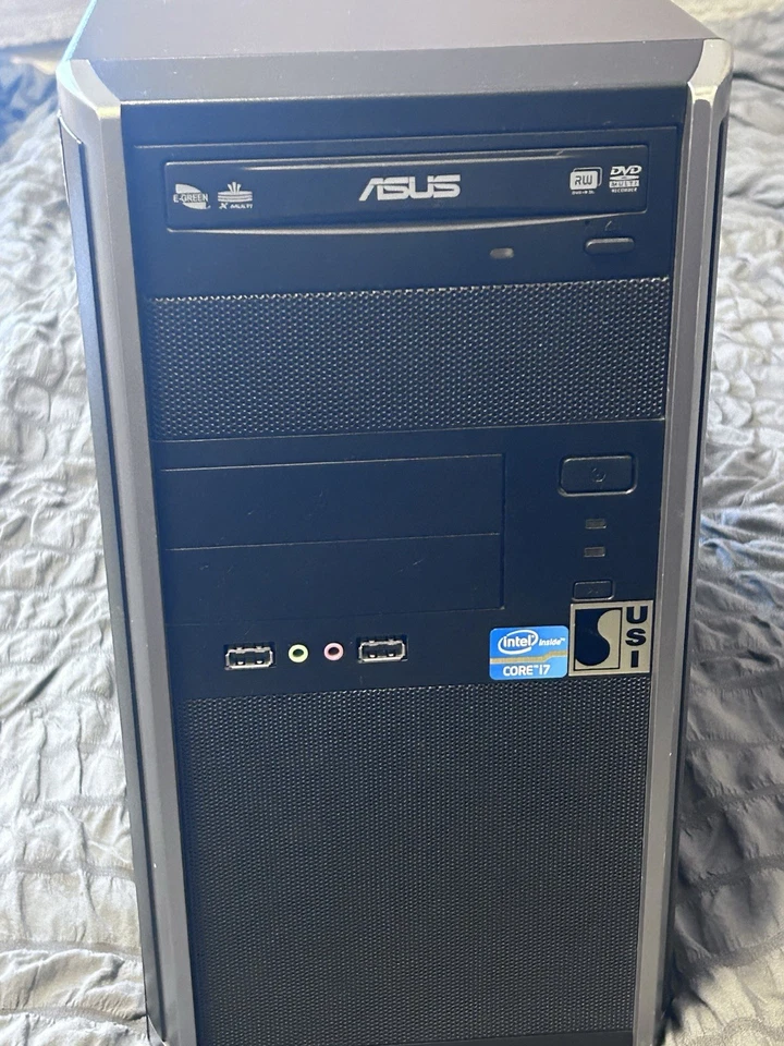 Custom Desktop Intel Core i7-2600 3.40GHz 12GB Ram 80GB SSD 500GB HDD Win 10 DVD - Image 1 of 4